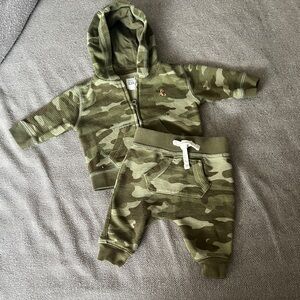 GAP Camouflage Baby Hoodie and Pants Set